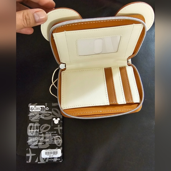 Loungefly Disney Mickey Mouse Ice Cream Mini Zip Around Wallet New with Tags - Picture 4 of 12